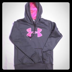 Under Armour Gray and Pink Hoodie